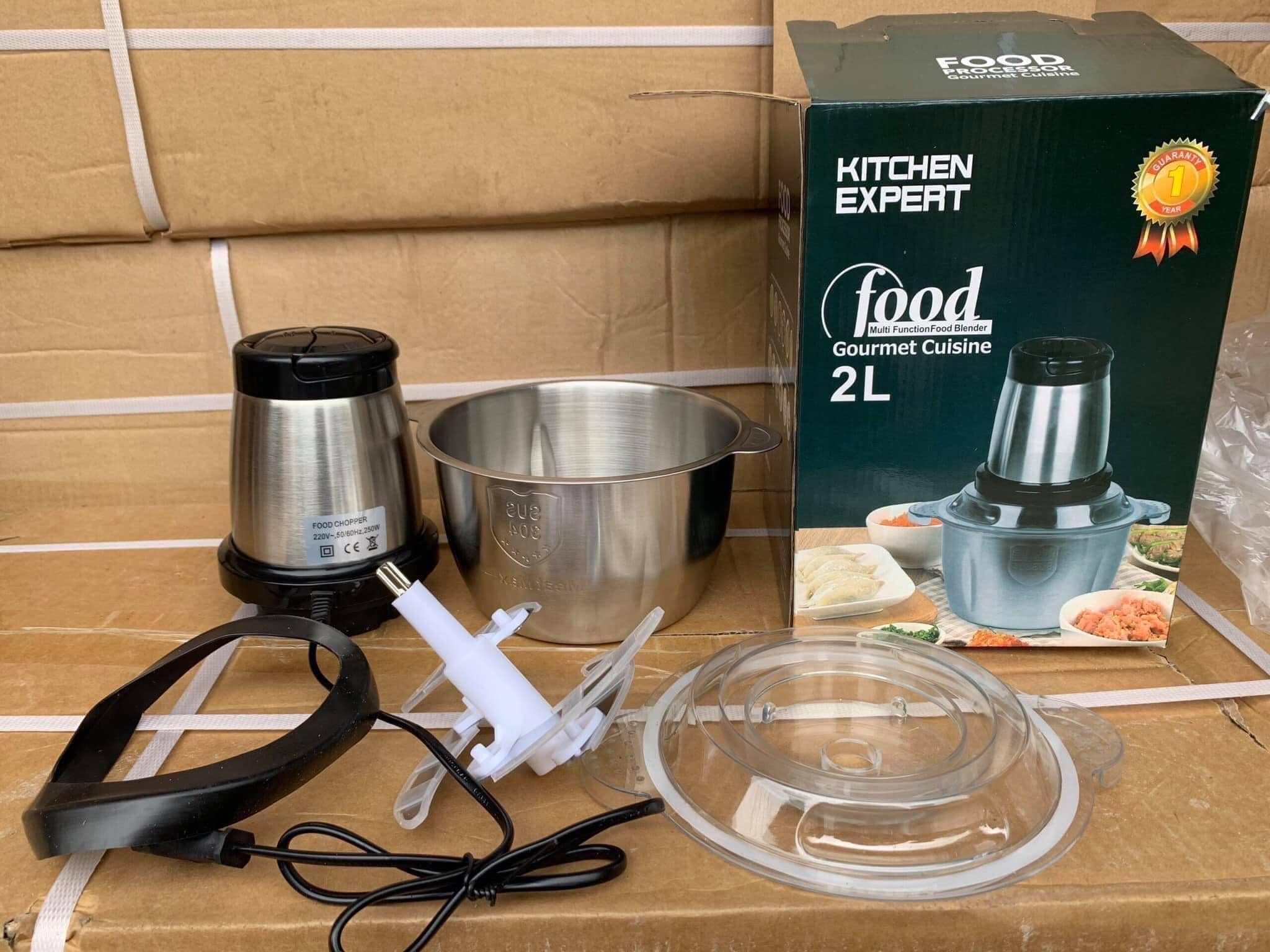 Máy Xay Thịt Đa Năng Cối Bằng Inox Lưỡi Dao Siêu Bén Công Suất 250W