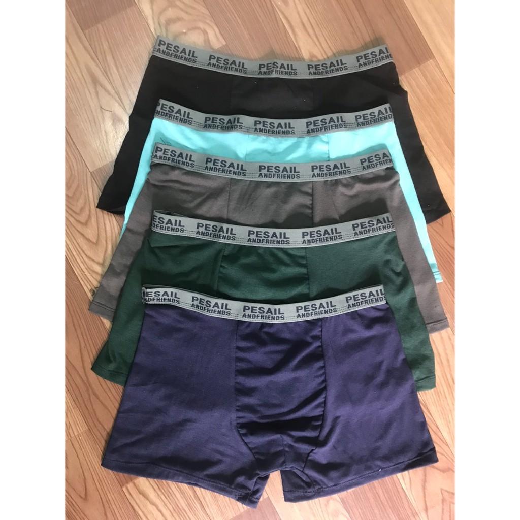 COMBO 5 CHIẾC QUẦN LÓT ĐÙI NAM HÀNG CHỌN SIZE TỪ 45KG-79KG