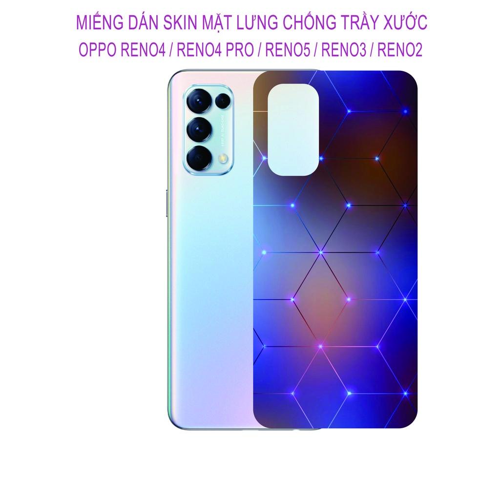 Miếng Dán Skin dành cho OPPO Reno 5 / Reno 4 / Reno 4pro / Reno 3 / Reno 2 / Reno 2F,