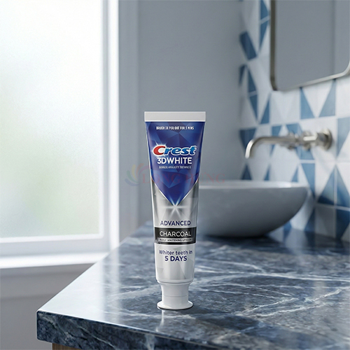 Combo kem đánh răng Crest 3D White Advanced Charcoal (93g x 2) - Hàng chính hãng