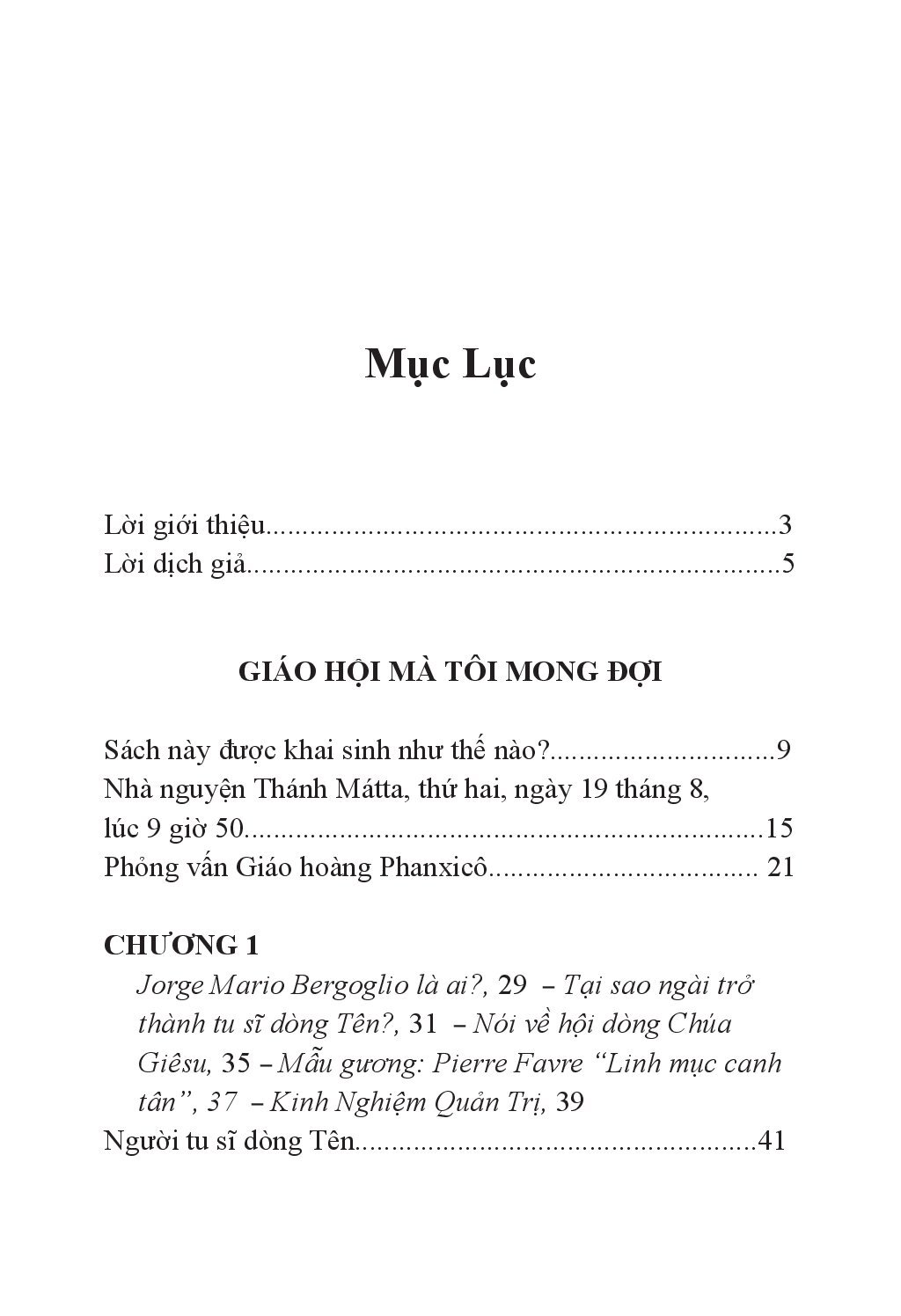 GIÁO HỘI MÀ TÔI MONG ĐỢI