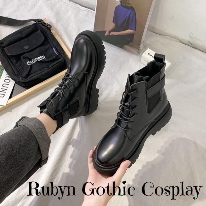 Giày Boots Chiến Binh Mẫu mới 2021 ( BÓNG và NHÁM ) Size 35 - 40