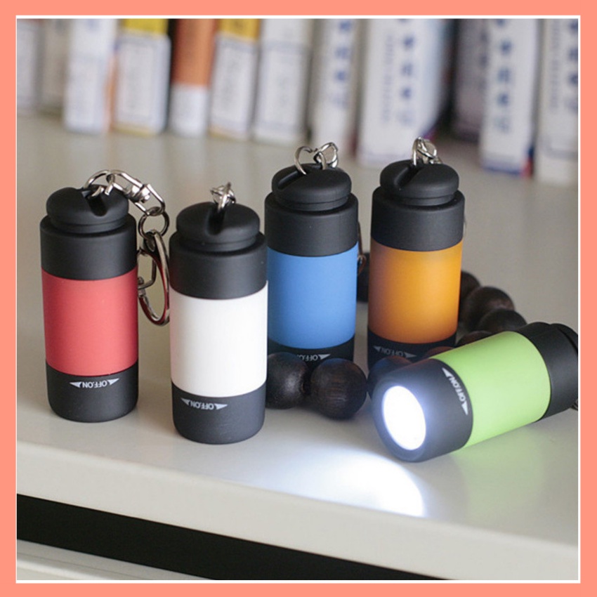 Móc khoá đèn pin LED chống thấm nước sạc USB Mini Torch