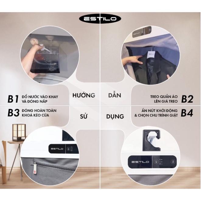 Máy Giặt Sấy Là Tự Động ESTILO, Máy Chăm Sóc Quần Áo, Made In Korea, BH 12 Tháng, Hàng Chính Hãng