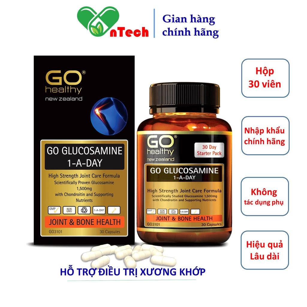 Bổ xương khớp Go Healthy Glucosamine 1500mg Hỗ trợ điều trị viêm khớp đau xương khớp giúp xương chắc khỏe hộp 30 & 60 viên