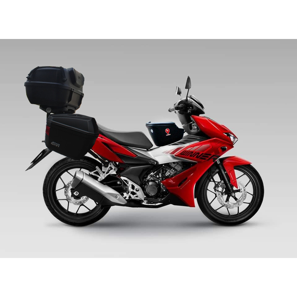 Givi Chính Hãng Thùng Giữa Xe Côn Tay Mô Tô Xe Máy Givi G12N 12 Lít Fixed Center Box 2019 Đặc Biệt Cho Winner Exciter - Pat Winner X