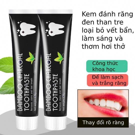 Kem đánh răng than tre BAMBOO 105g làm trắng răng, hơi thở thơm tho