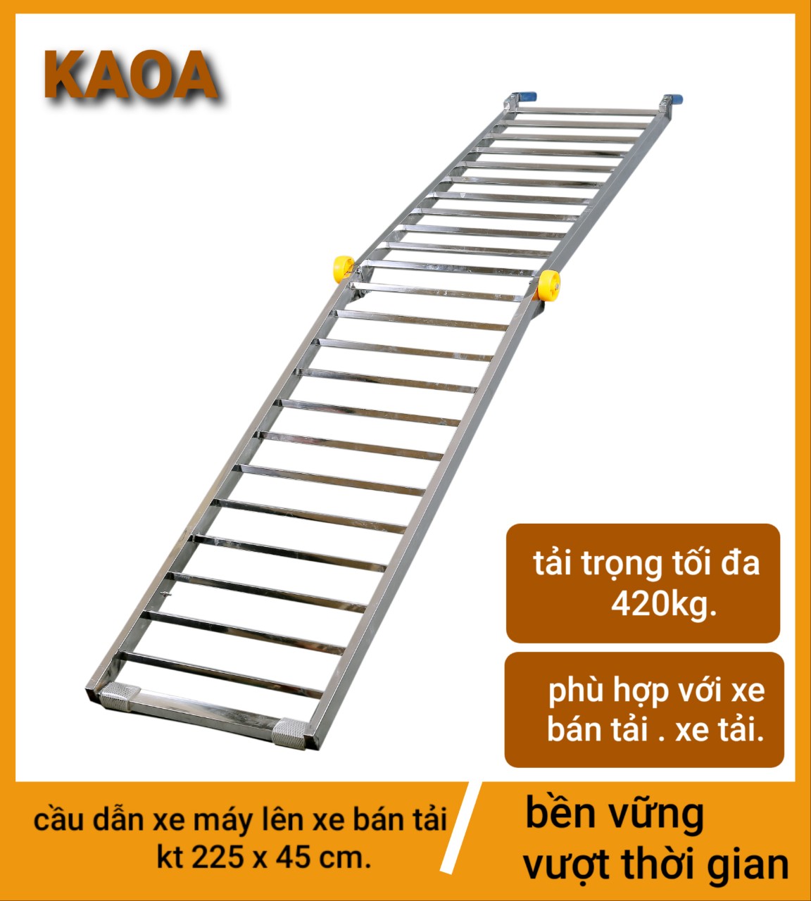 CẦU DẪN XE MÁY LÊN XE BÁN TẢI . XE TẢI