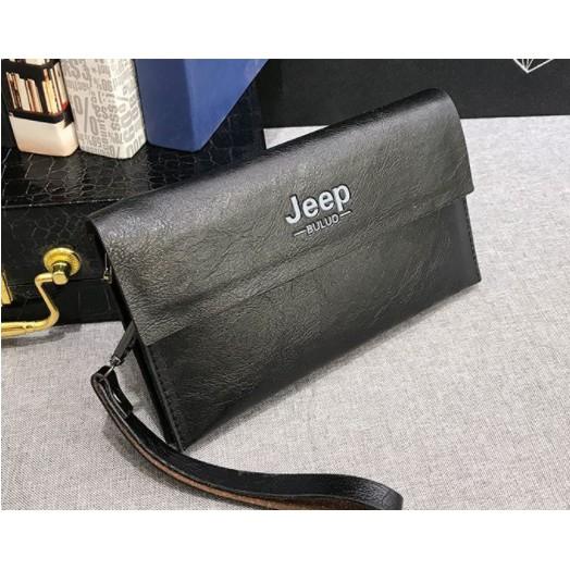 VÍ CẦM TAY JEEP BULUO NAM NỮ CHẤT DA CAO CẤP , VÍ DOANH NHÂN SANG TRỌNG ĐẲNG CẤP