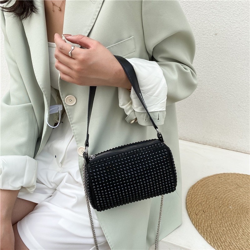 Túi Xách đính đá , túi đeo chéo vai , thời trang dành cho nữ