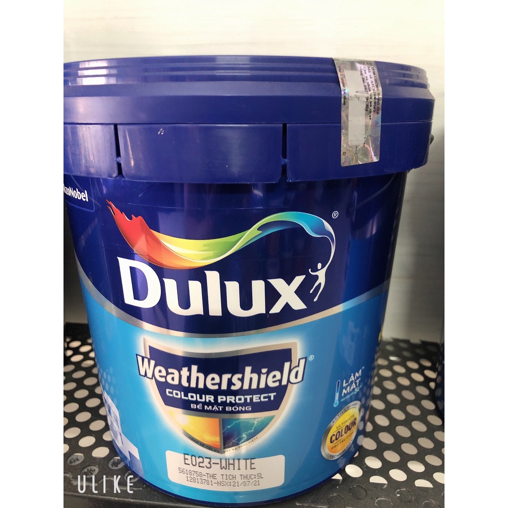 Sơn Màu Ngoại Thất Sơn Nước Cao Cấp Dulux Weathershield Color Protect Bề Mặt Bóng E023