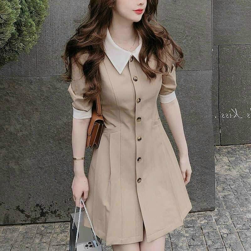 ĐẦM SOMI PHỐI MÀU XINH 10639