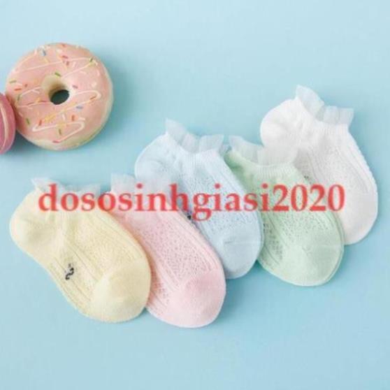 Set 5 đôi vớ lưới ren mùa hè cho bé 6 - 24 tháng tuổi