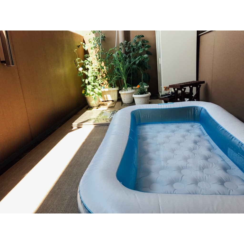 Bể bơi phao chữ nhật 57403 , mini trong nhà, độ tuổi 1+