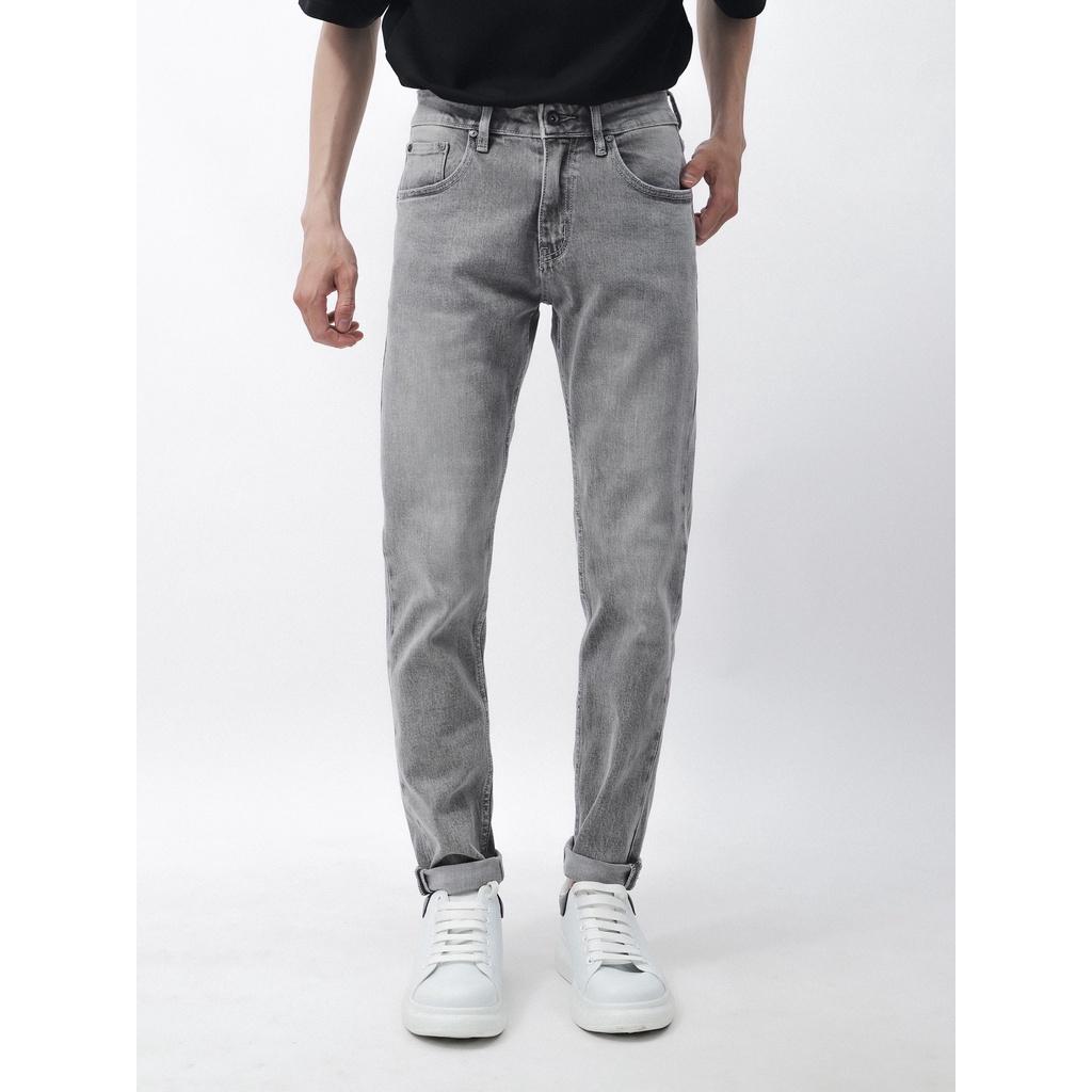 Quần jean xám nhạt DF form slimfit - 221204 | LASTORE MENSWEAR