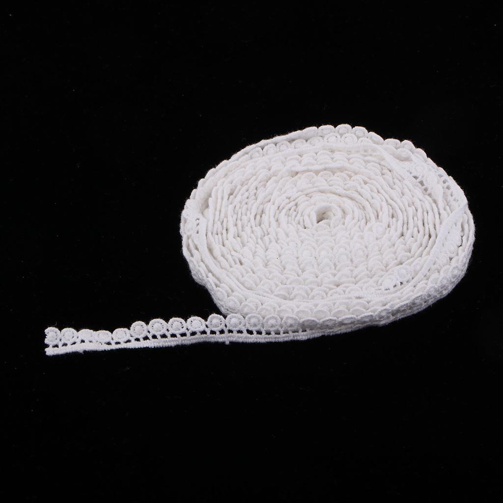 5 Yards Pom Pom Ball Fringe Trim Ribbon DIY Crafts Supplies for Wedding Dress, Garment, Jeans, Sewing Accessories