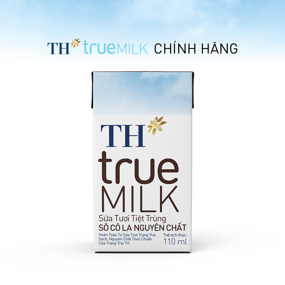 Thùng 48 hộp sữa tươi tiệt trùng sôcôla nguyên chất TH True Milk 110ml (110ml x 48)
