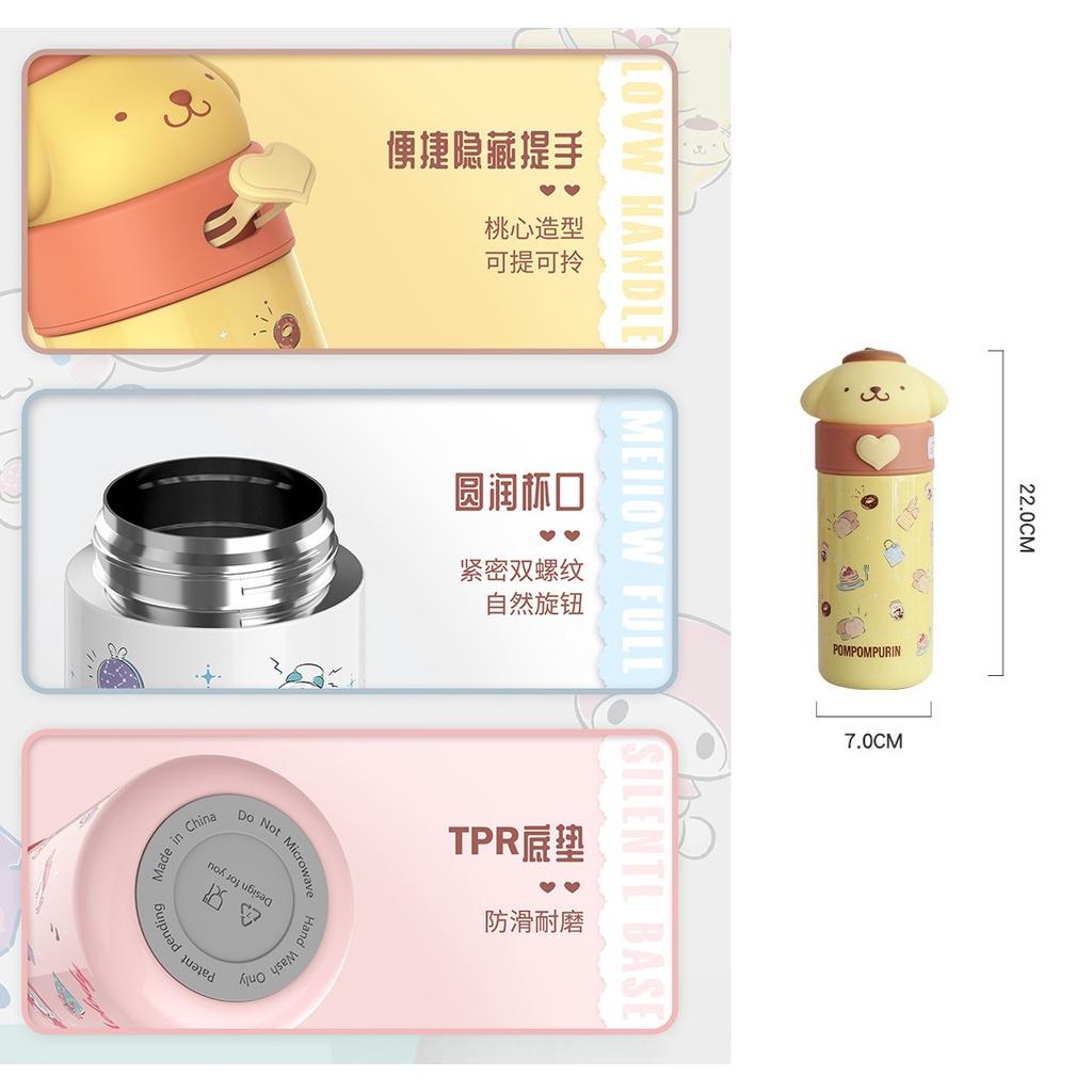 Bình giữ nhiệt Sanrio family inox316 siêu cute 350ml