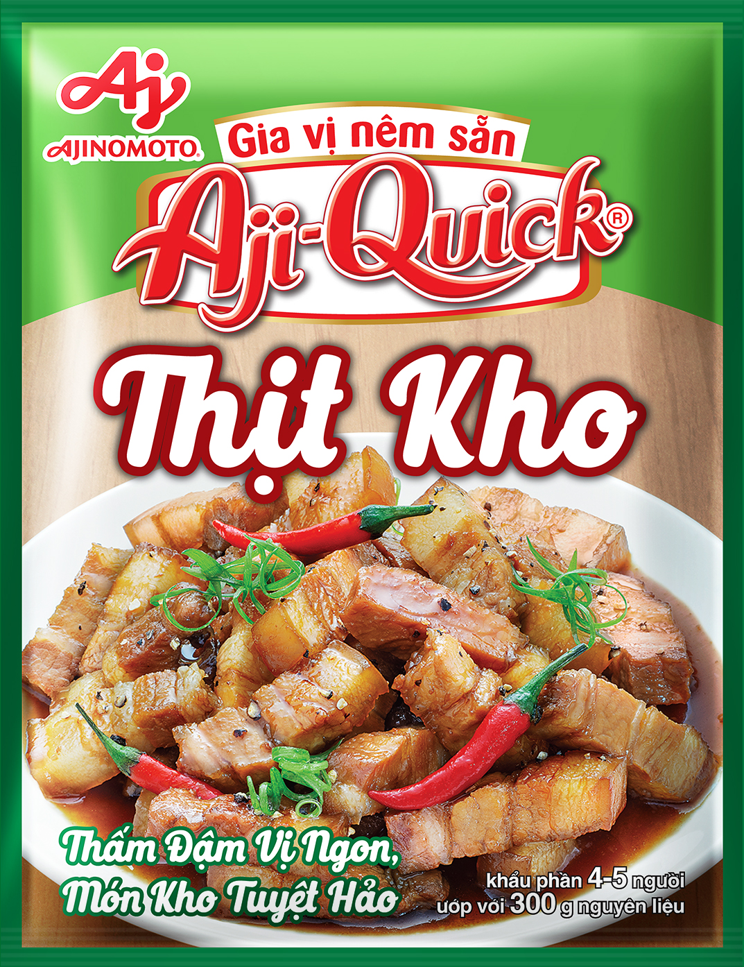 Combo 10 Gói Gia Vị Nêm Sẵn Aji-Quick® Thịt Kho 31g/Gói