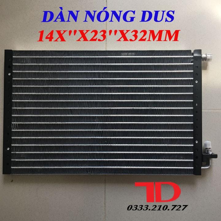 Dàn Nóng DUS 14x23 inch 36x59 cm dày 32mm, Dàn Nóng Điều Hòa Ô Tô