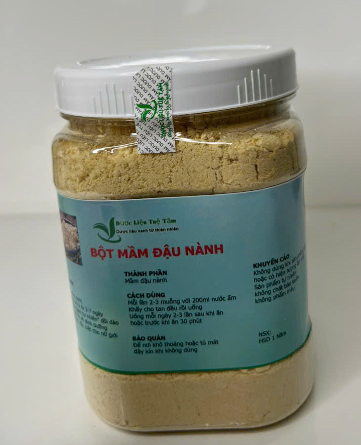 Bột mầm đậu nành - Mầm đậu nành nguyên xơ Hộp 500gr