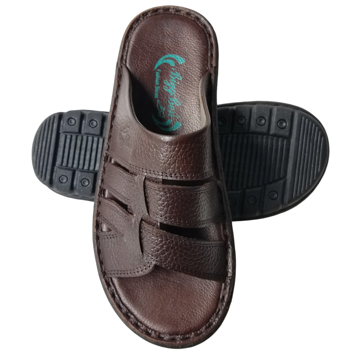 Dép Nam Quai Ngang BIGGBEN Da Bò Thật DN354