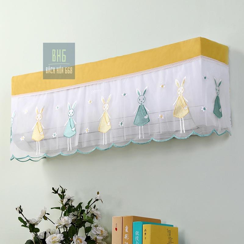 Tấm che bụi bọc điều hòa họa tiết vải ren dễ thương - Mẫu ngẫu nhiên