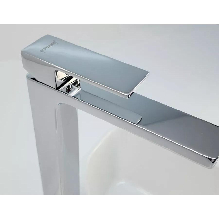 Vòi Lavabo cao 30cm, nóng lạnh thiết kế vuông mạnh mẽ cho chậu rửa mặt Eurolife EL-HAVENT 03