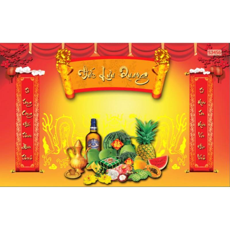 Tranh dán ban thờ, phòng thờ 3D Zalo 0967959399