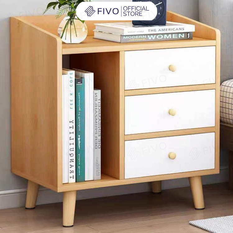 Tab Đầu Giường 4 Ngăn FIVO Mẫu FT40 Phong Cách Hiện Đại, Phù Hợp Cho Mọi Kiểu Nhà, Sản Phẩm Nội Thất Lắp Ráp Đơn Giản - Hàng chính hãng