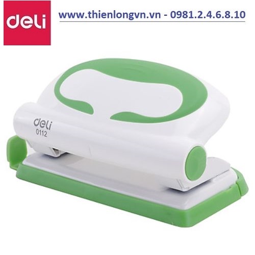 Máy đục lỗ Deli - E0112 xanh lá - 10 tờ