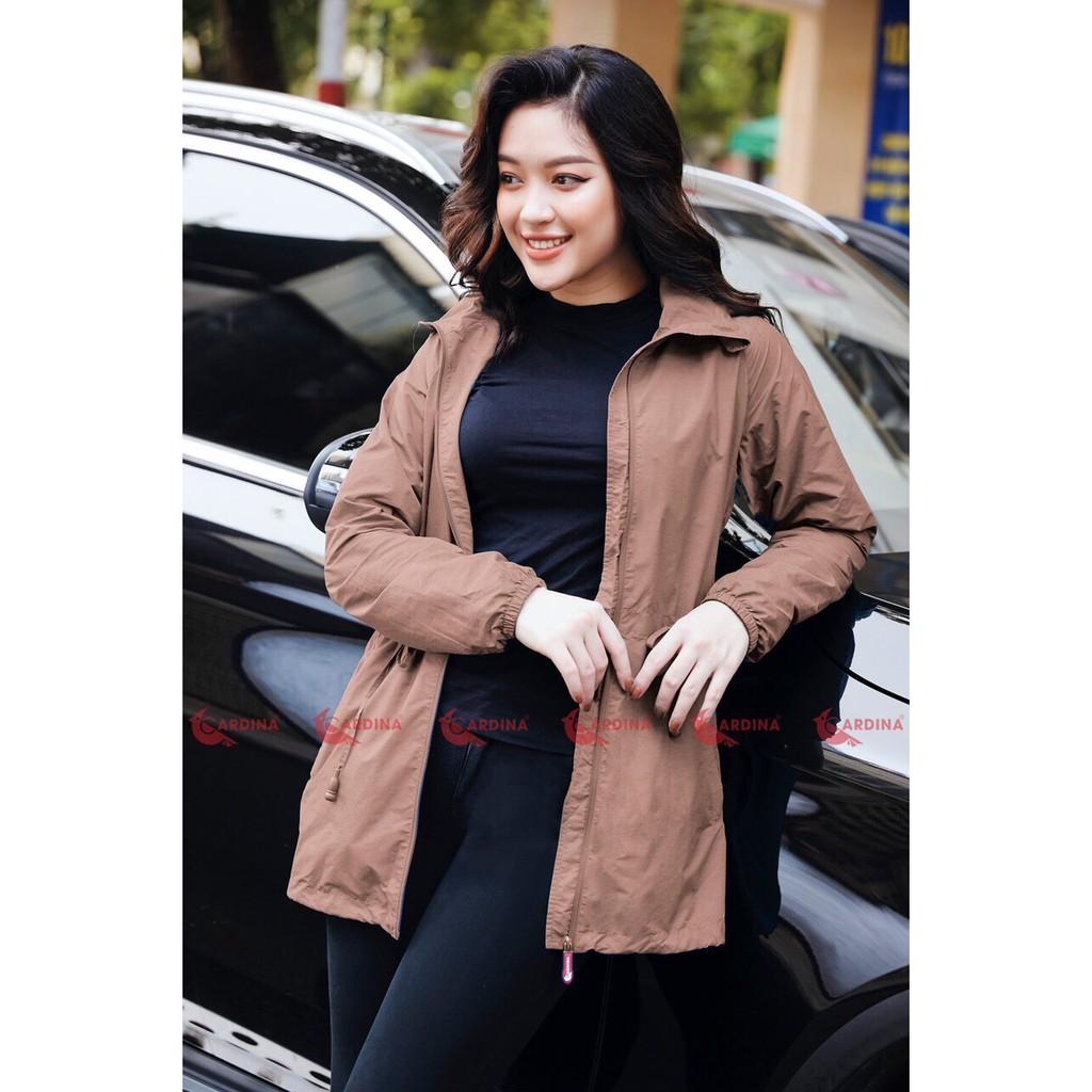 Áo Gió Nữ 2 Lớp Lót Luới Dáng Dài Siêu Phẩm Cản Gió, Giữ ấm, Áo Khoác Dù Nữ, siêu phẩm chống thấm nước