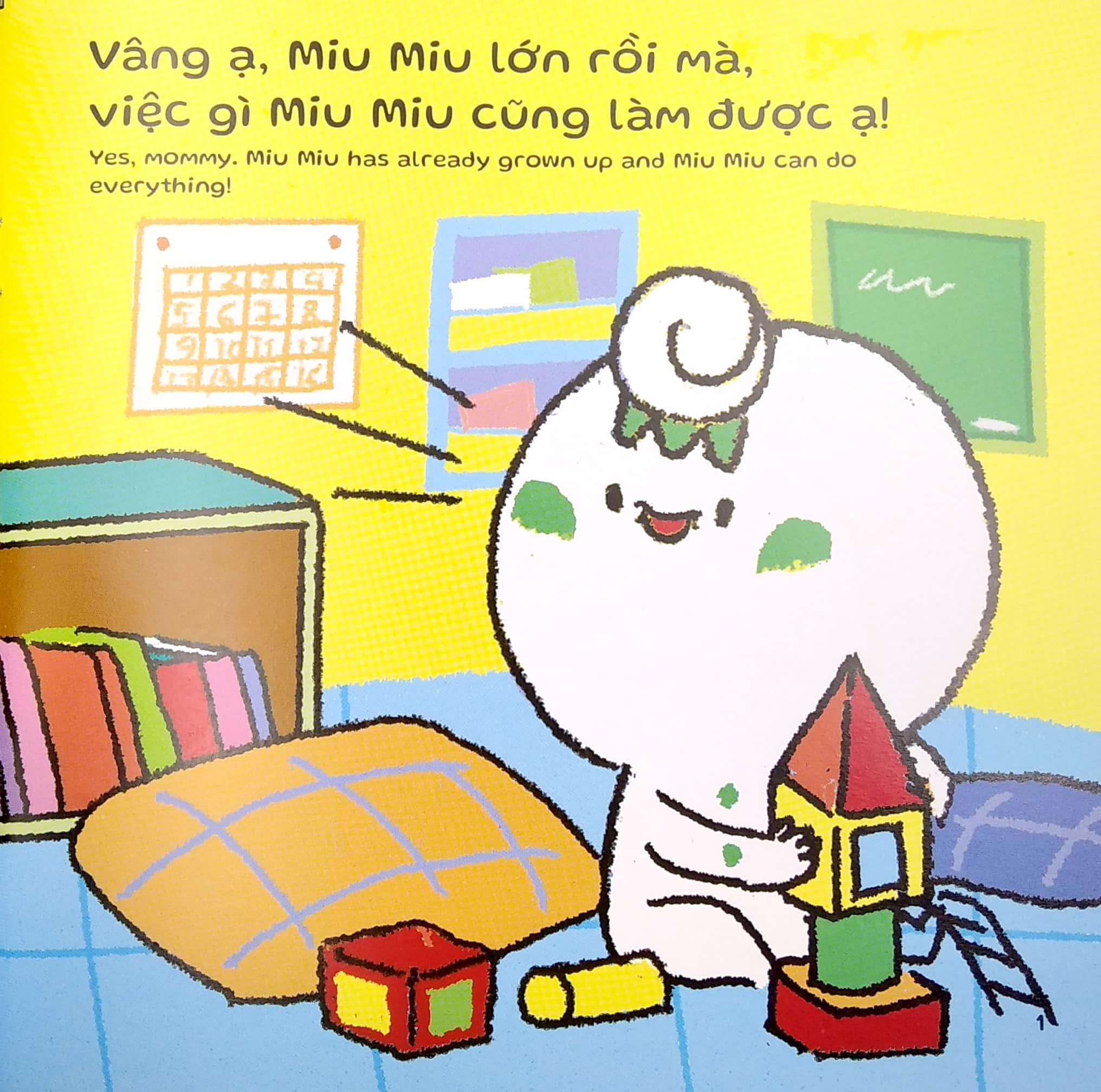 Sách Ehon Miu Miu Tự Lập Phần 2 Song Ngữ - Trông Em