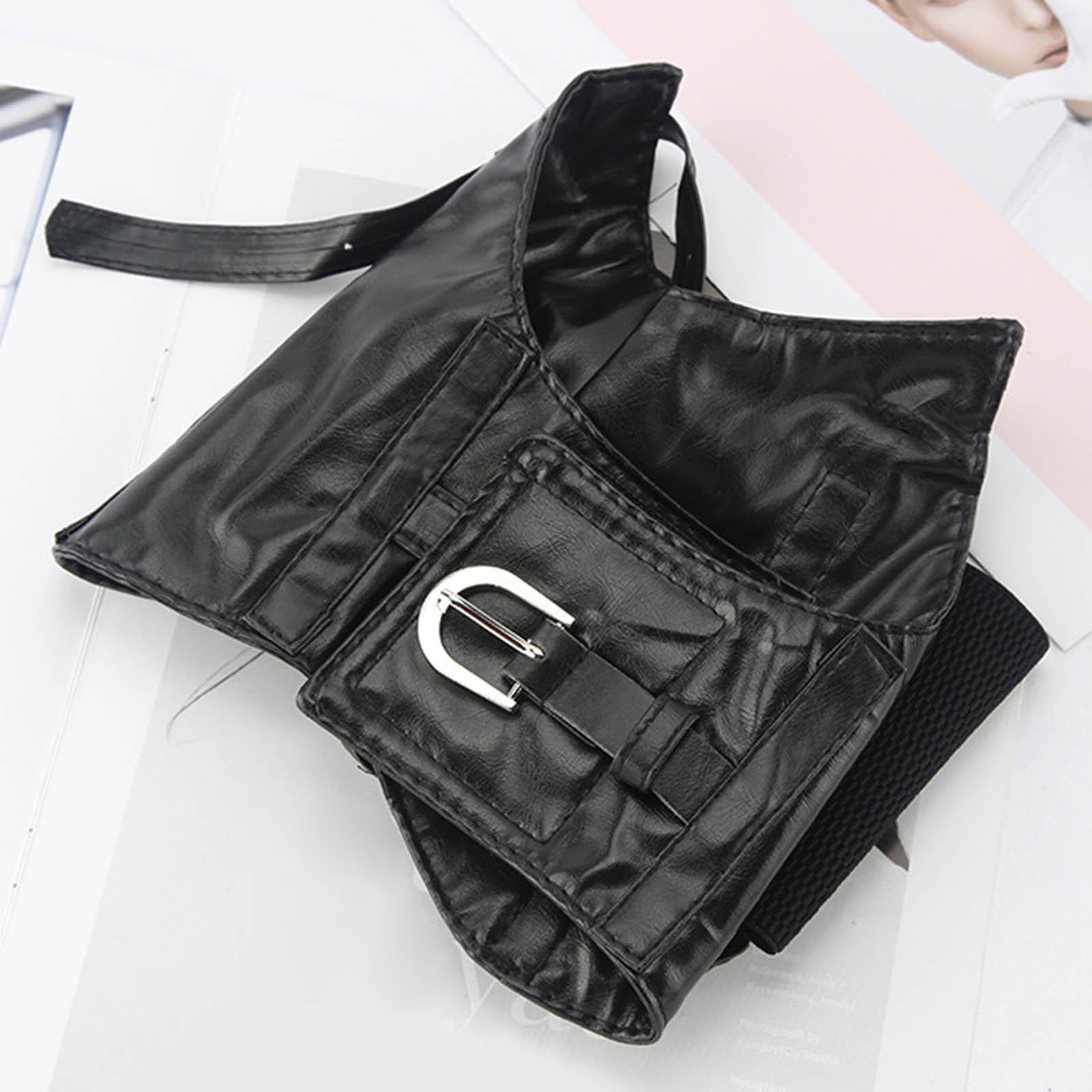 Women Belt Fashion PU Leather Waist Belt Steampunk Underbust Corset