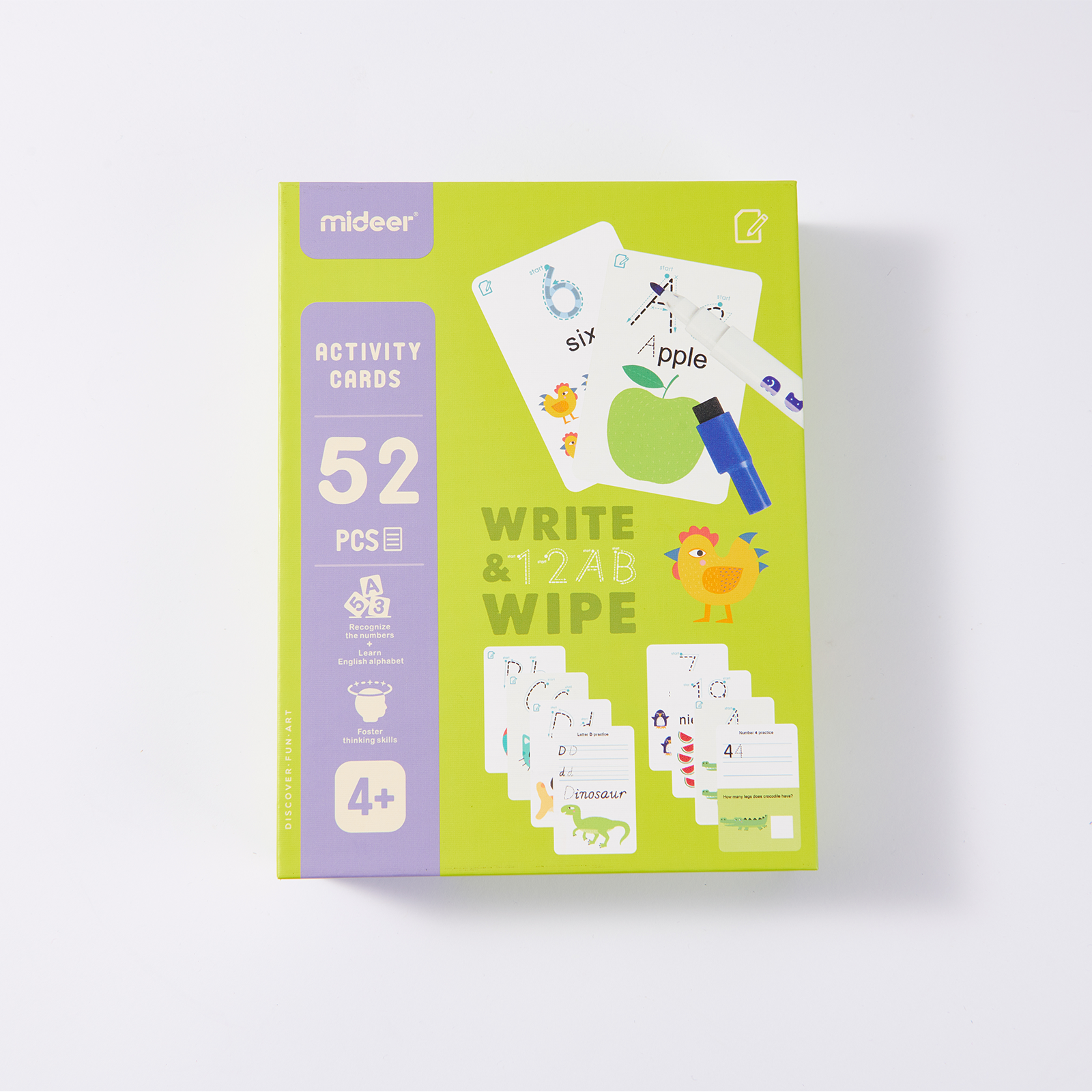 Thẻ Học Thông Minh Viết Và Xoá Được Nhiều Lần Mideer - Write And Wipe Activity Card