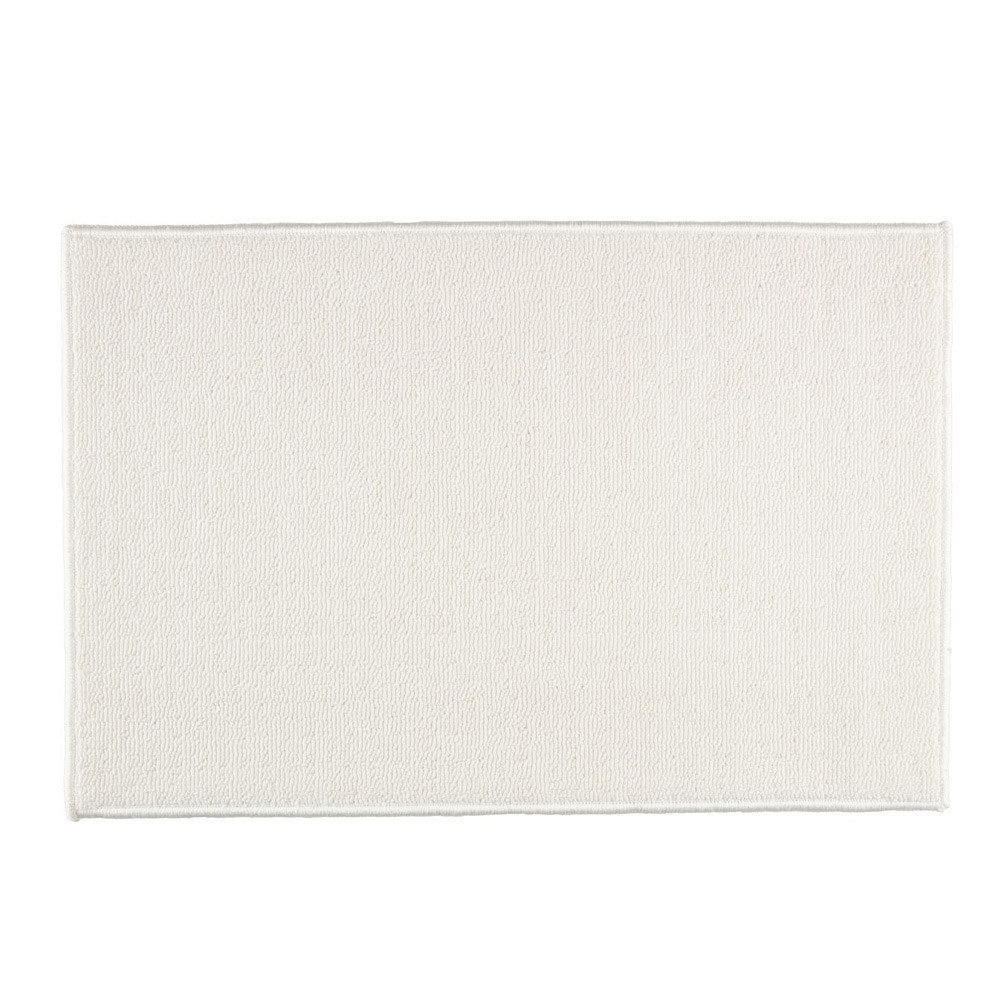 Thảm phòng tắm | JYSK Kiruna | polyester | trắng | R40xD60cm
