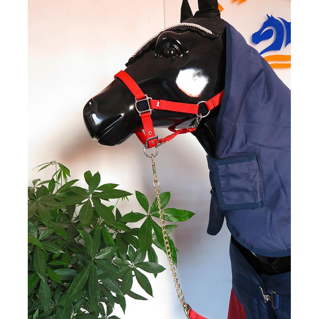 Copper Equestrian Horse Rope Webbing Rein Halter Grip Chain