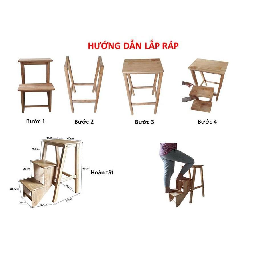 GHẾ THẮP NHANG 3 BẬC XẾP ĐƯỢC- CAO 85CM