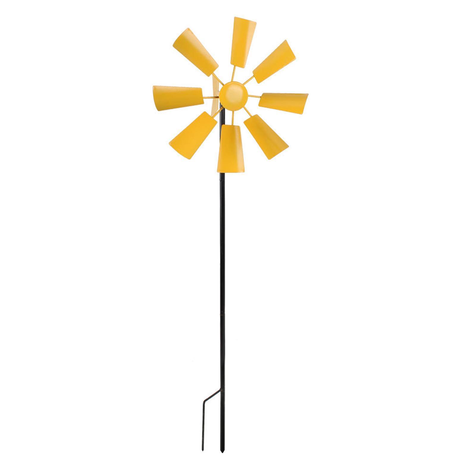 Wind Catcher Iron Wind Toys Wind Sculpture Windmill for Garden Lawn Backyard