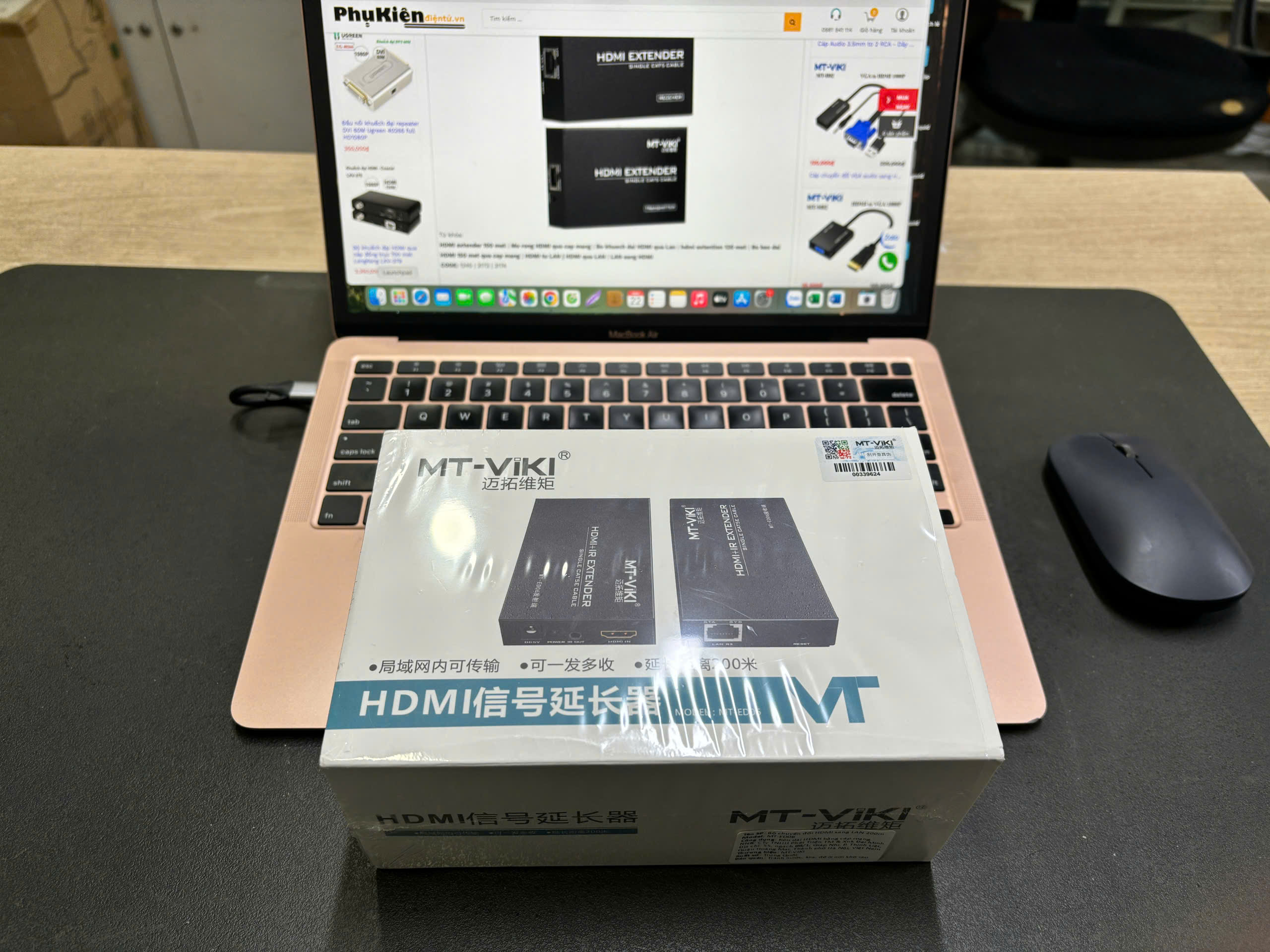 Bộ khuếch đại tín hiệu HD 2.0 4K60Hz qua dây mạng 120 mét MT-VIKI MT-ED06-H. Hàng chính hãng !!!