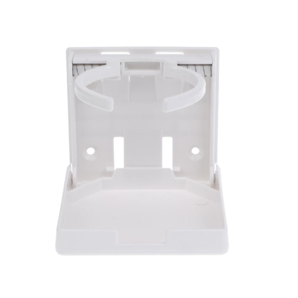 Adjustable Folding Cup Drink Holder Marine Grade Nylon For Boat Car RV White