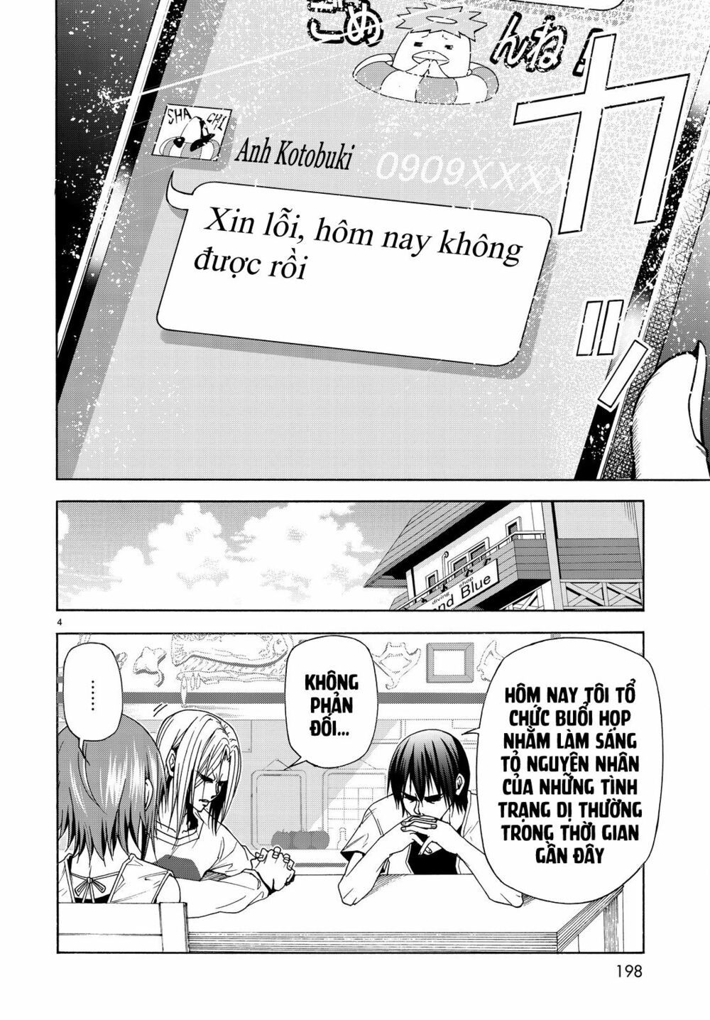 cô gái thích lặn - grand blue chapter 40 4