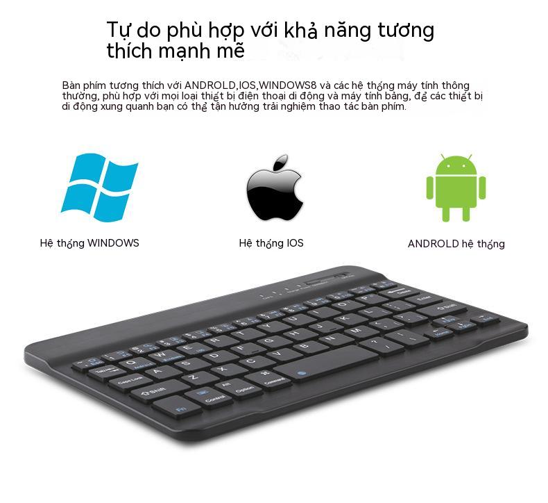 Bàn phím bluetooth siêu mỏng 8 inch trên điện thoại tablet WINDOWS android