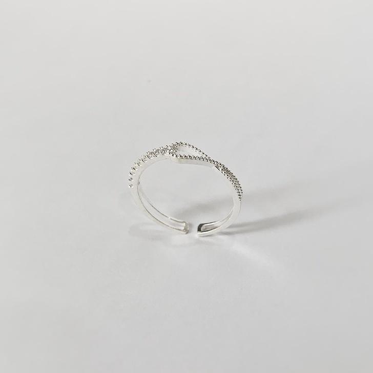 Nhẫn bạc 925 freesize vô cực đính pha lê lấp lánh xinh xắn dễ thương Dế Bạc –N5570