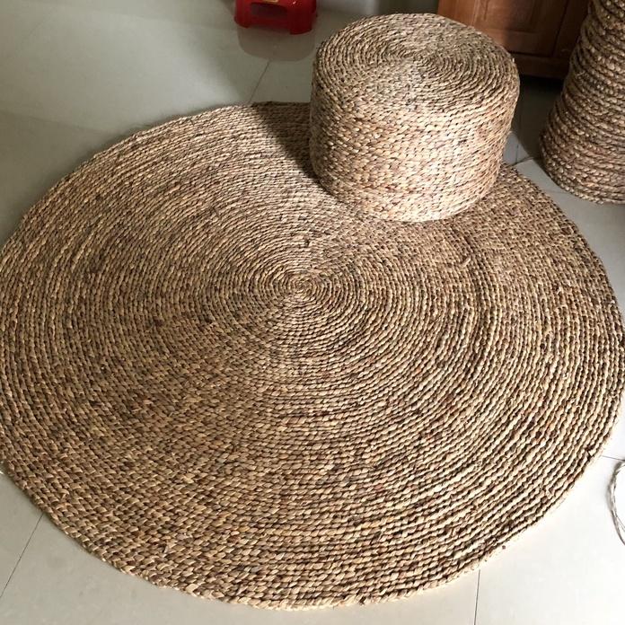 Thảm cói, lục bình ONGTRE trải sàn, decor, chụp ảnh 60-120cm