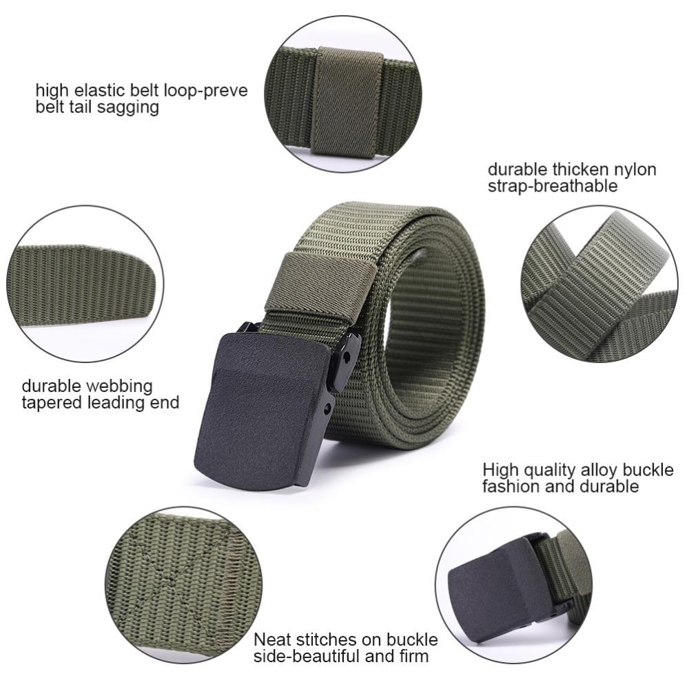 Chiến Thuật Quân Đội Dây Nylon Khóa Kim Loại Thắt Lưng Hỗ Trợ Dây Ngoài Trời Săn Bắn Thể Thao Huấn Luyện Quân Đội Gear Dây Áo Có Thể Điều Chỉnh