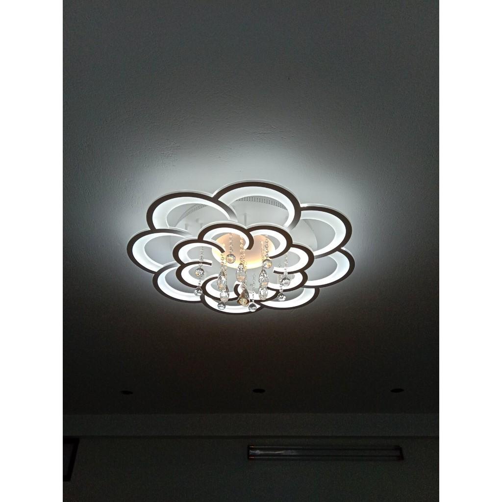 Đèn mica ốp trần mâm mica ốp trần Đèn mâm mica led