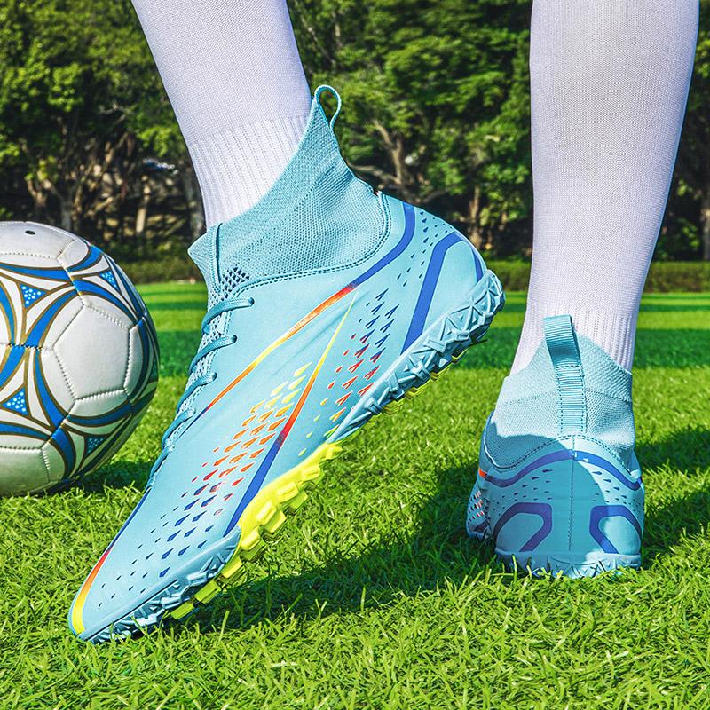 LLLSYLOVE giày bóng đá nam thể thao chống trượt Krampon bóng đá khởi động TF/GF đào tạo trẻ em futsal giày bóng đá siêu trượt cỏ bóng đá giày