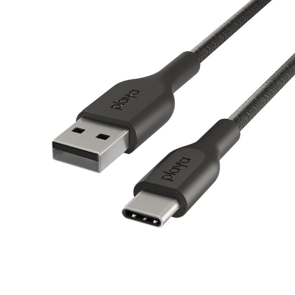 Cáp sạc USB Type C Belkin Playa vỏ dù, 1m &amp; 2m - PMBK2002yz - Hàng Chính Hãng