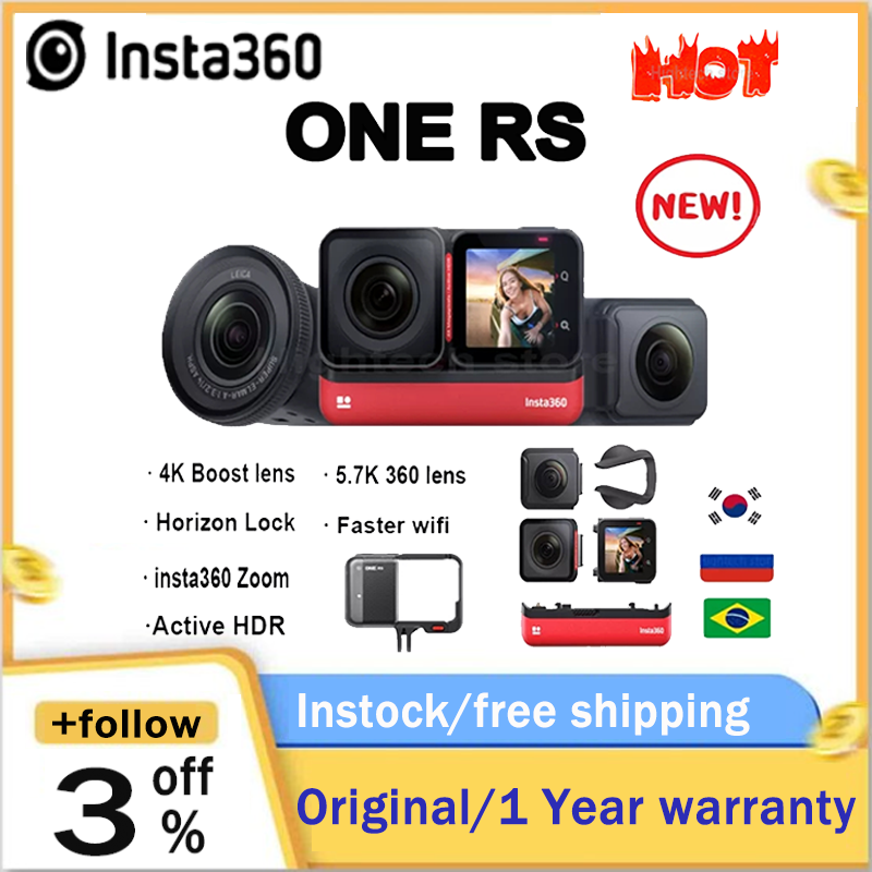 Insta360 One Rs - Máy ảnh hành động 4K không thấm nước